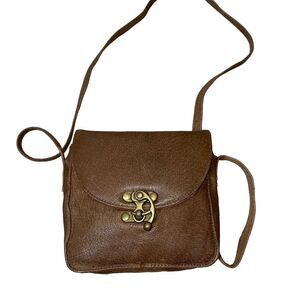 Vintage Wilsons Leather purse brown Adventure Bound Crossbody bag With Mirror